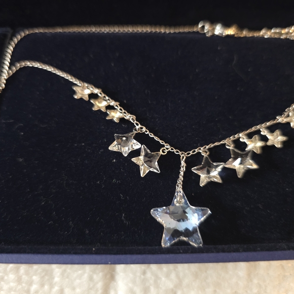 Swarovski Silver Star Necklace - Picture 2 of 6